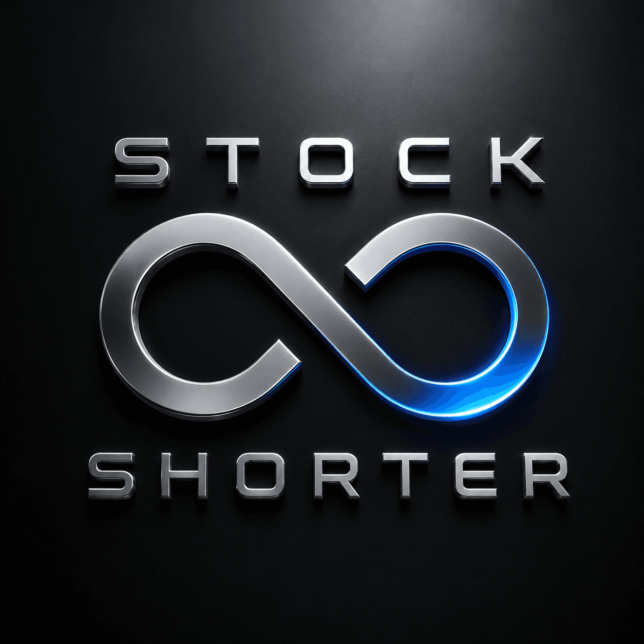 Stock Shorter metallic logo